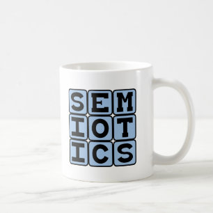 Caneca De Café Semiótica, o estudo do Significado-Fazer