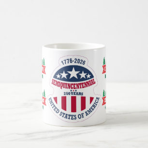Caneca De Café Semiquincentenário dos Estados Unidos: Ano Novo 20