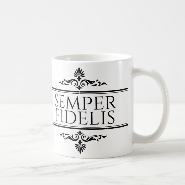 Caneca De Café Semper Fidelis (Direita)