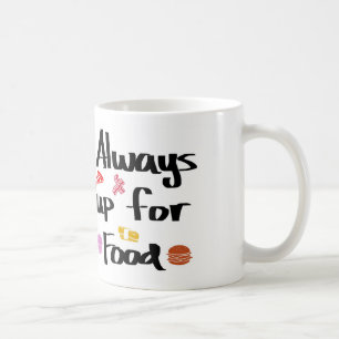 Caneca De Café Sempre acima para a comida