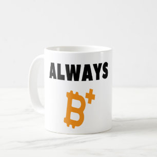 CANECA DE CAFÉ SEMPRÉ B+ : SEJA POSITIVO - BITCOIN