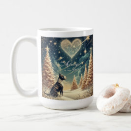 Caneca De Café Sempre em nosso touro de Enfeites de natal do Cora