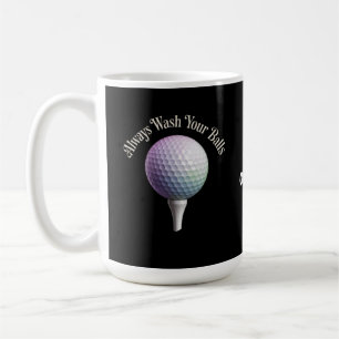 Caneca De Café Sempre Lave as Suas Bolas Presente Engraçado de Go