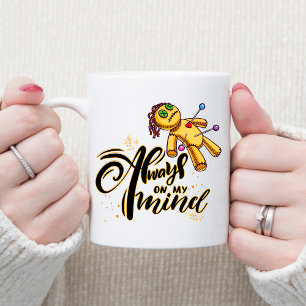 Caneca De Café Sempre na minha mente Dia de as Bruxas engraçado V