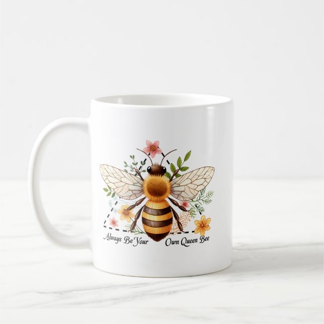 Caneca De Café Sempre Seja Sua Própria Rainha Abelha (Esquerda)