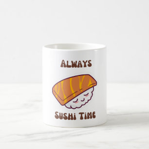 Caneca De Café Sempre Sushi Time kawaii Sushi Coffee Mug