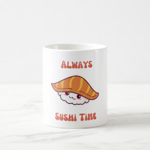 Caneca De Café Sempre Sushi Time kawaii Sushi Coffee Mug