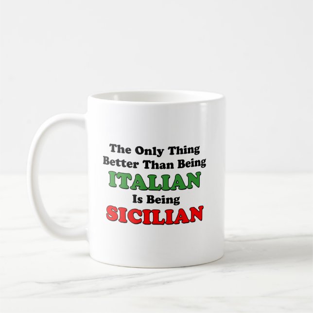 Caneca De Café Sendo siciliano (Esquerda)
