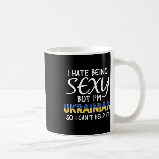 Caneca De Café Sendo Y ucraniano engraçado Ucrânia  (Direita)