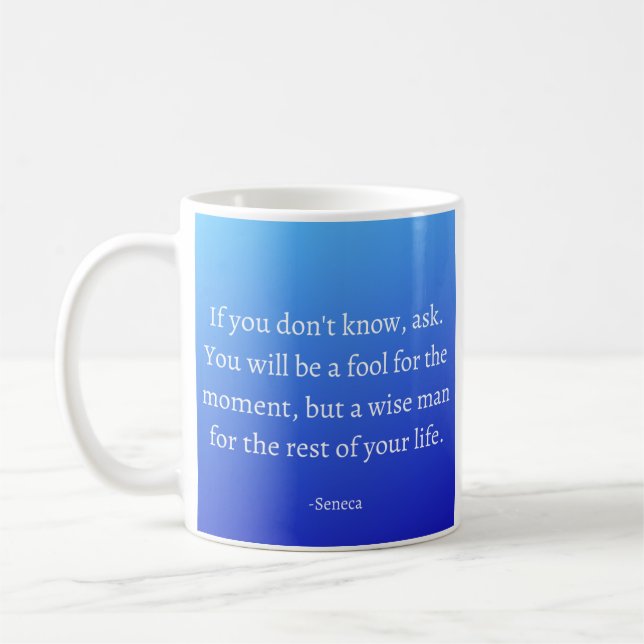 Caneca De Café Seneca Stoic Cote Mug (Esquerda)