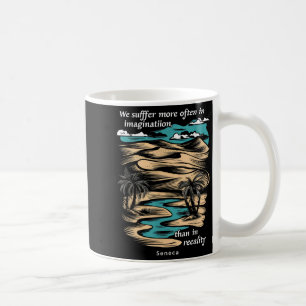 Caneca De Café Seneca Stoic Philosoper Stoicism Cotação Legal Mot