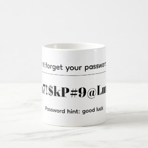Caneca De Café Senha Engraçada