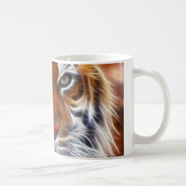 Caneca De Café Senhor das selvas indianas, o tigre de Bengal real (Direita)