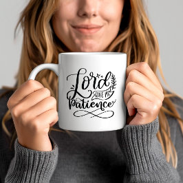 Caneca De Café Senhor Dê-me Paciência Versículo da Bíblia