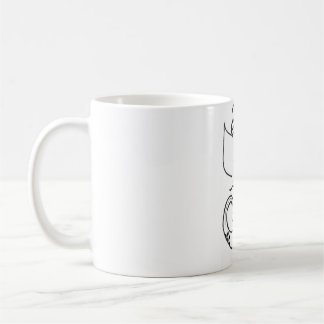 Caneca De Café Senhor Espiritual Shiva Ganesha Arte Linear Esboço