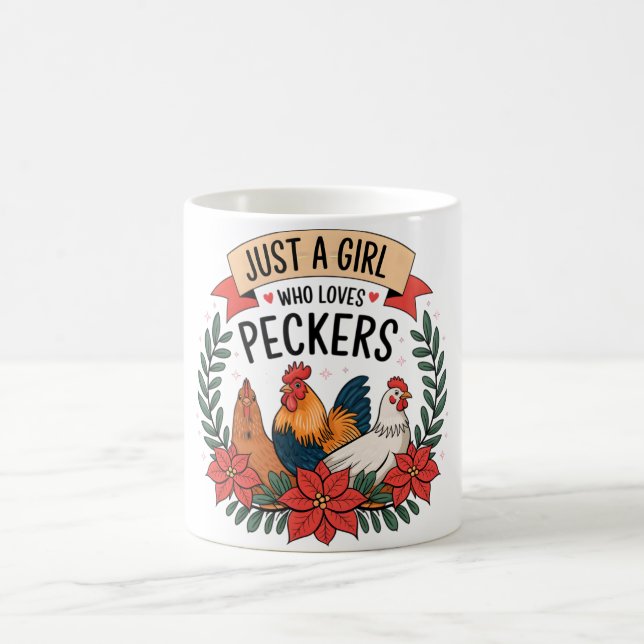 Caneca De Café Senhora Chicken Engraçada (Centro)