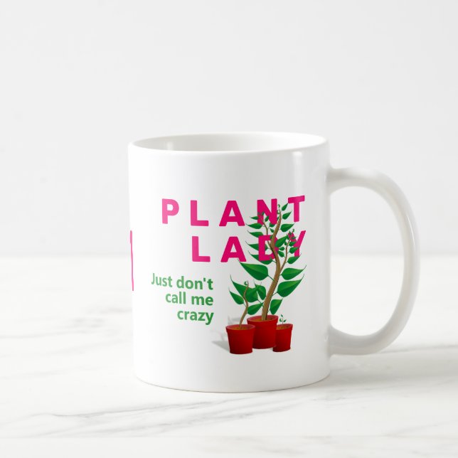 CANECA DE CAFÉ SENHORA DA PLANTA CRAZY (Direita)