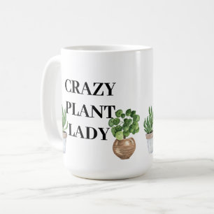 Caneca De Café Senhora das Plantas Louca