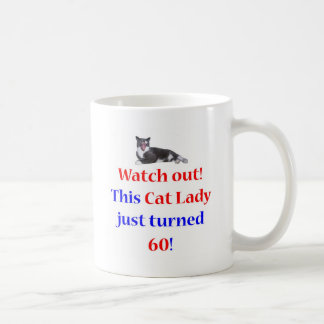 Caneca De Café Senhora de 60 gatos