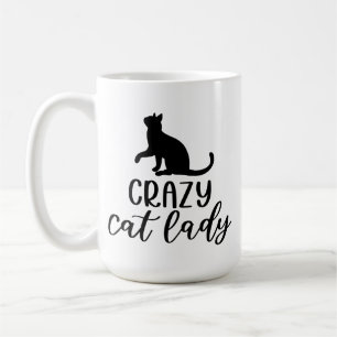 Caneca De Café Senhora de Gato Louca