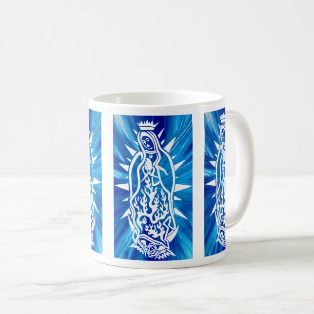 Caneca De Café Senhora de Guadalupe (mãe Mary) (Frente Esquerda)