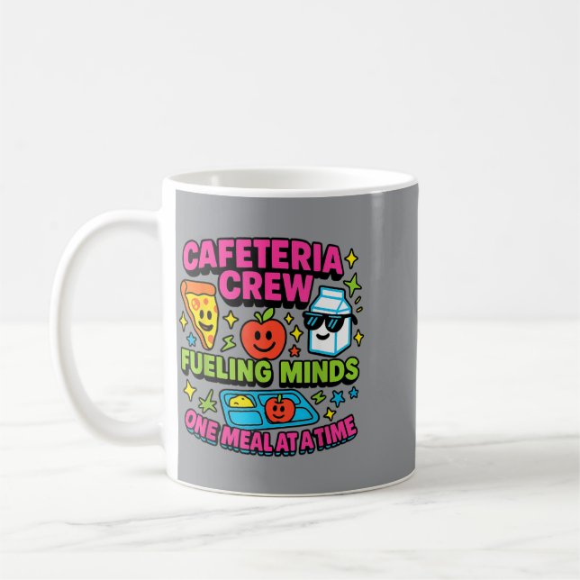Caneca De Café Senhora do Almoço Cafeteria Escolar - Alimentando  (Esquerda)
