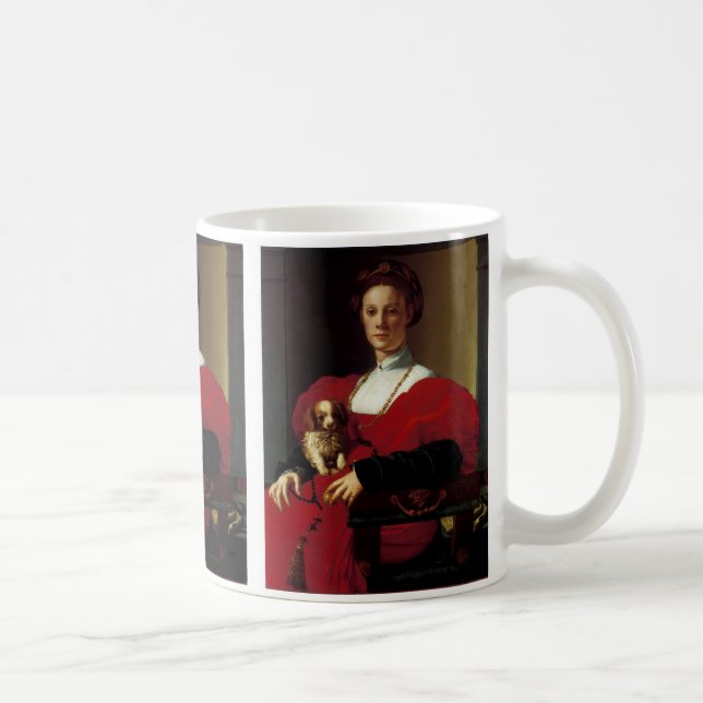 Caneca De Café Senhora em um vestido vermelho (Direita)
