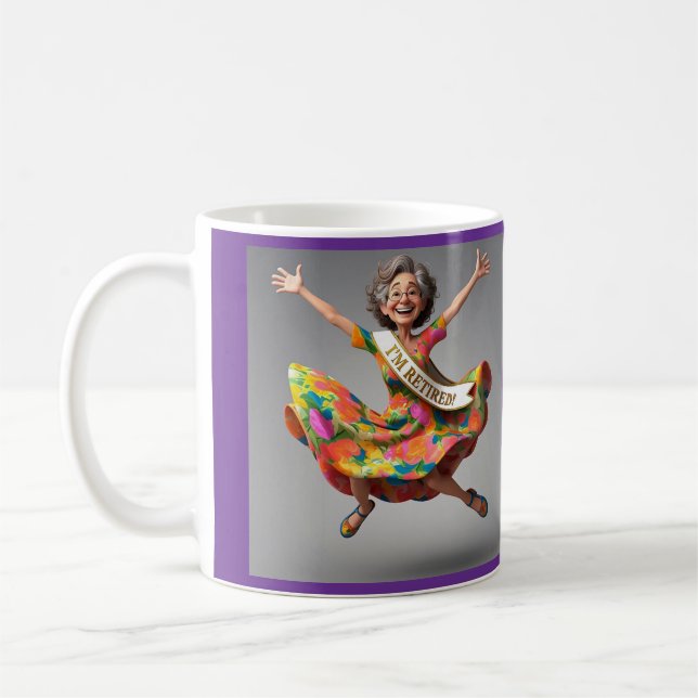 CANECA DE CAFÉ " SENHORA FINALMENTE REFORMADA " (Esquerda)