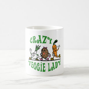 CANECA DE CAFÉ SENHORA LOUCA DO VEGETARIANO
