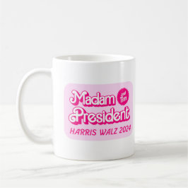 Caneca De Café Senhora Presidente Rosa e Tim