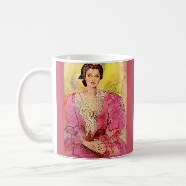 Caneca De Café senhora rosa (Esquerda)