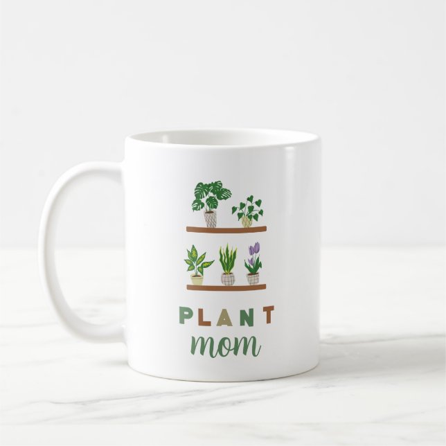 Caneca De Café Senhora Tropical Greenerescente de Mãe Fácil (Esquerda)