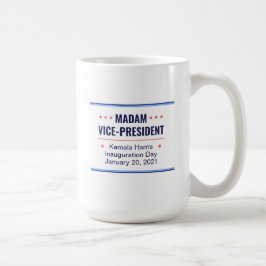 Caneca De Café Senhora Vice-Presidente Kamala Harris Inauguração