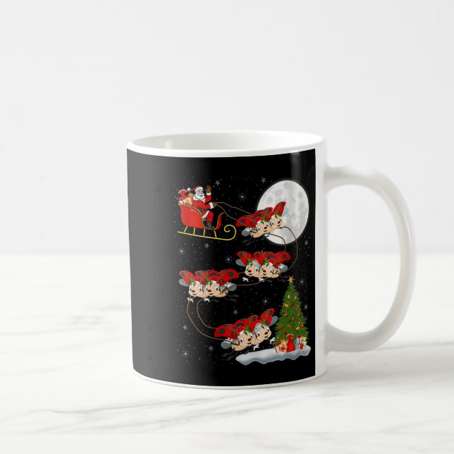 Caneca De Café Senhoras Joaninha Santa Trenó Voador Divertido  (Direita)