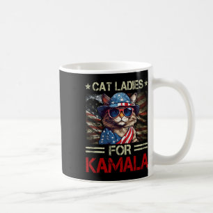 Caneca De Café Senhoras Para Kamala Funny Cat 2024 Presidente Kam