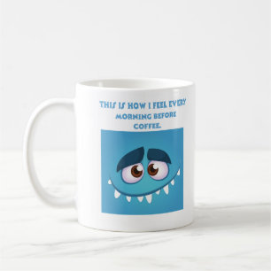 Caneca De Café Sensação de azul. café Mug