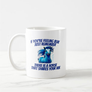 Caneca De Café Sensação de Azul, Cavalo