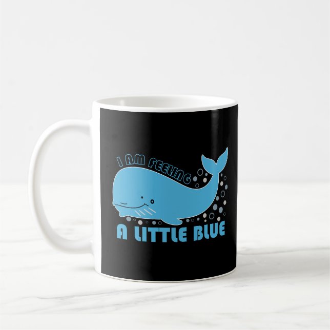Caneca De Café Sensação de azul de baleia (Esquerda)