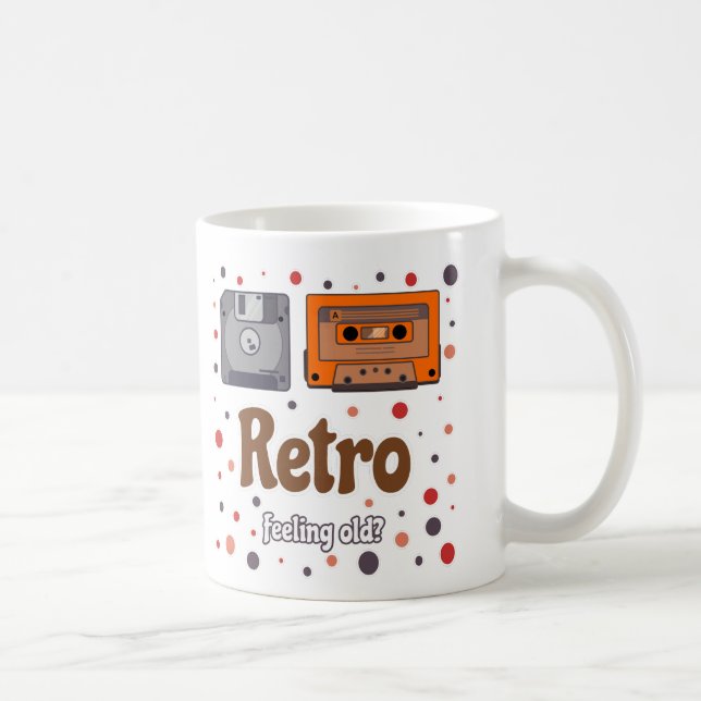 Caneca De Café Sensação De Mugão De Retro Antigo (Direita)