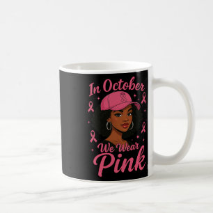 Caneca De Café Sensibilização do Cancer para a Menina Negra