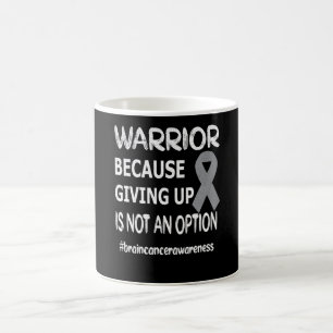 Caneca De Café Sensibilização do Tumor Cerebral Mês Guerreiro 