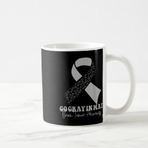 Caneca De Café Sensibilização do Tumor Cérebro Mês Visto Cancer F