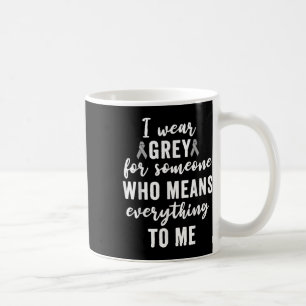 Caneca De Café Sensibilização Do Tumor Do Cérebro T Camisa Cancer