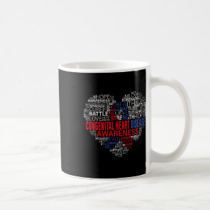 Caneca De Café Sensibilização Doença Cardíaca Combatendo Esperanç