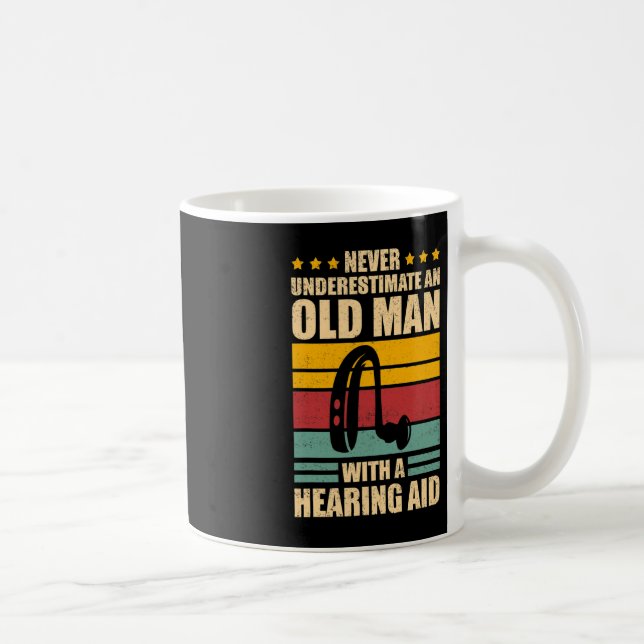 Caneca De Café Sensibilização dos Deficientes Auditivos ASL e Org (Direita)