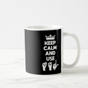 Caneca De Café Sensibilização e Língua de Sinais 1 dos Deficiente