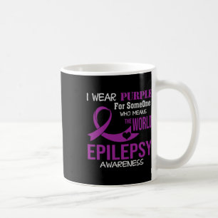 Caneca De Café Sensibilização Epilepsia Eu Visto Roxo Para Meu Al