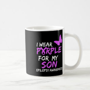 Caneca De Café Sensibilização Epilepsia Eu Visto Roxo Para Minha 