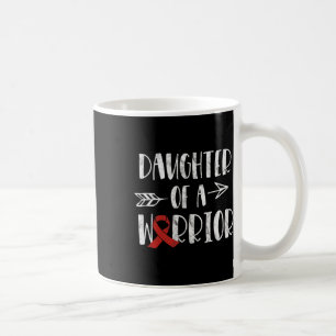 Caneca De Café Sensibilização Filha De Um Cura Cardíaca Guerreiro