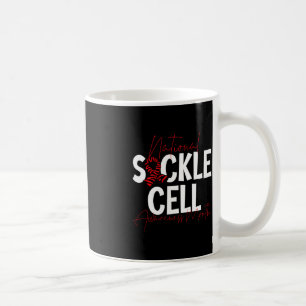 Caneca De Café Sensibilização Nacional das Células Falsiformes Mê